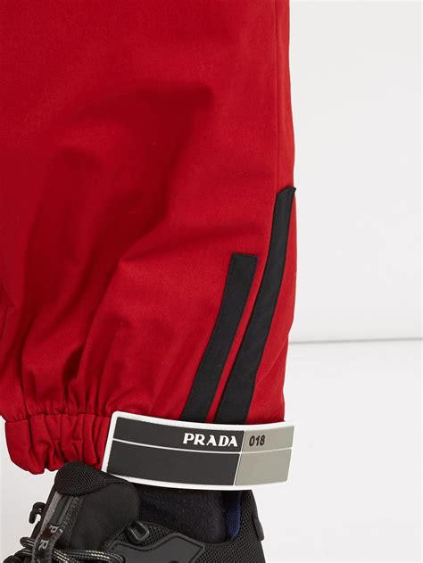 prada ss17 track pants|prada track pants velcro.